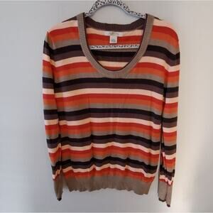 AUSTIN Striped Soft Sweater Size XL